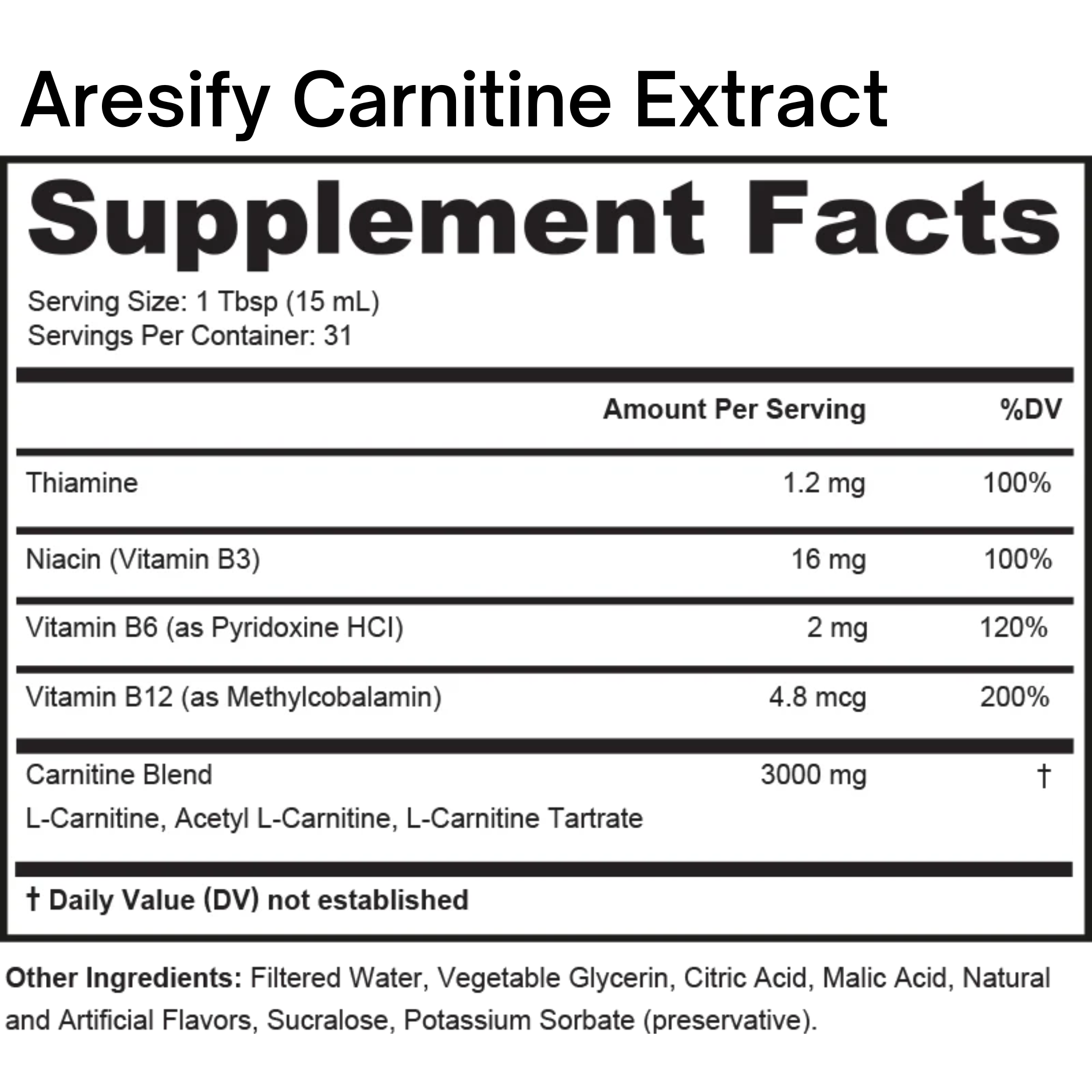 Aresify Carnitine Extract