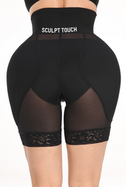 Waist-enhancing butt-enhancing shorts