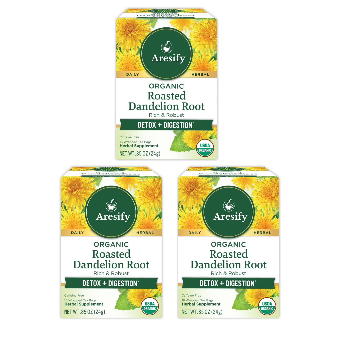 Aresify Roasted Dandelion Root Tea