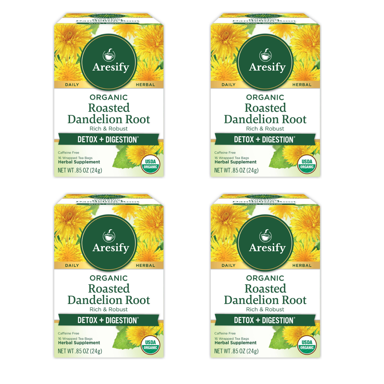Aresify Roasted Dandelion Root Tea