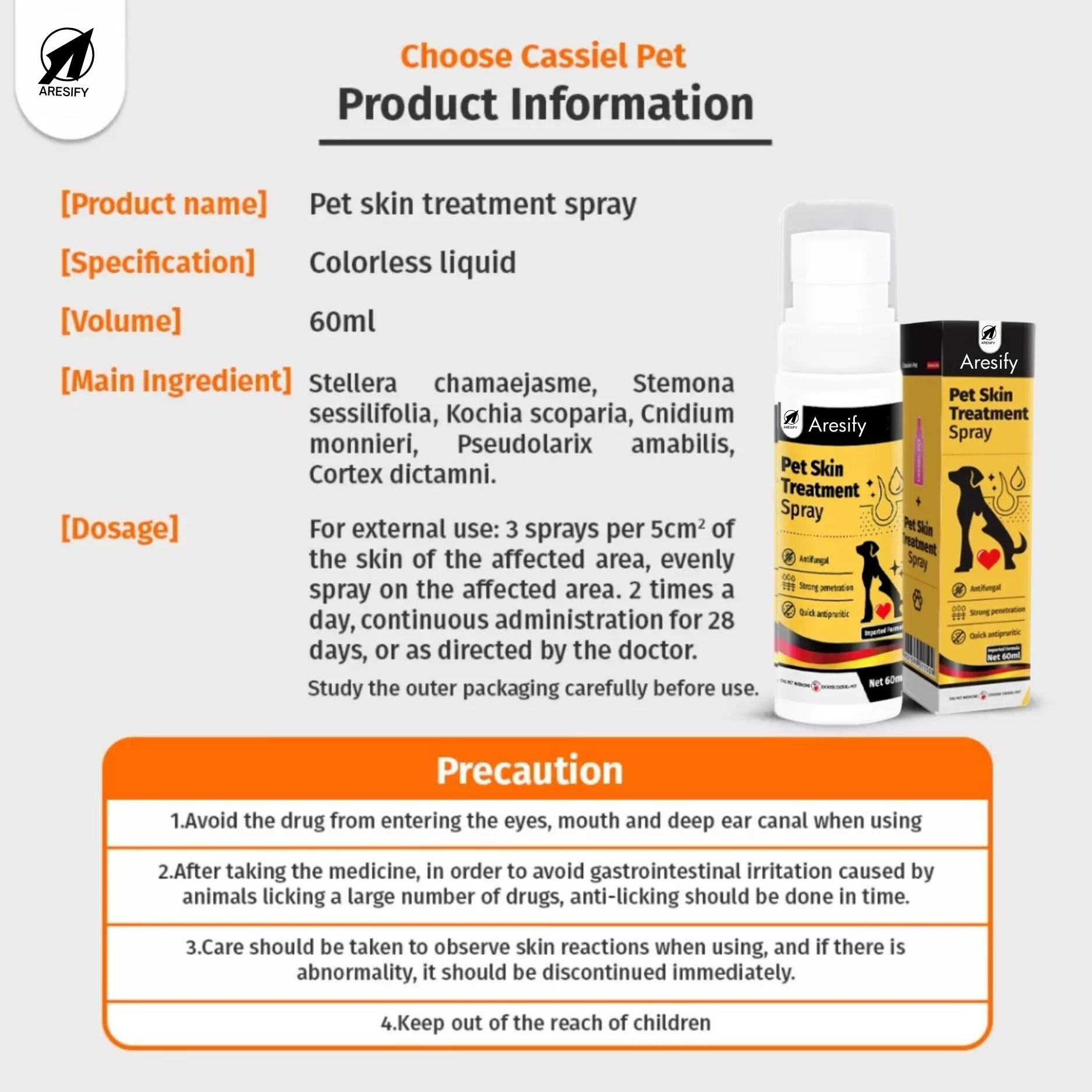Aresify Pet Fungus Treatment