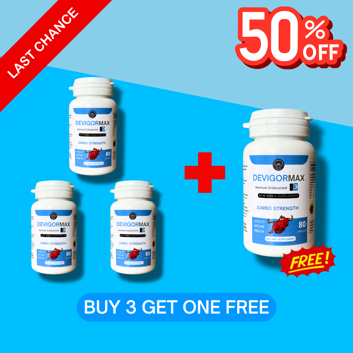 Jumbo Strength Prostate Premium - 80 Capsules