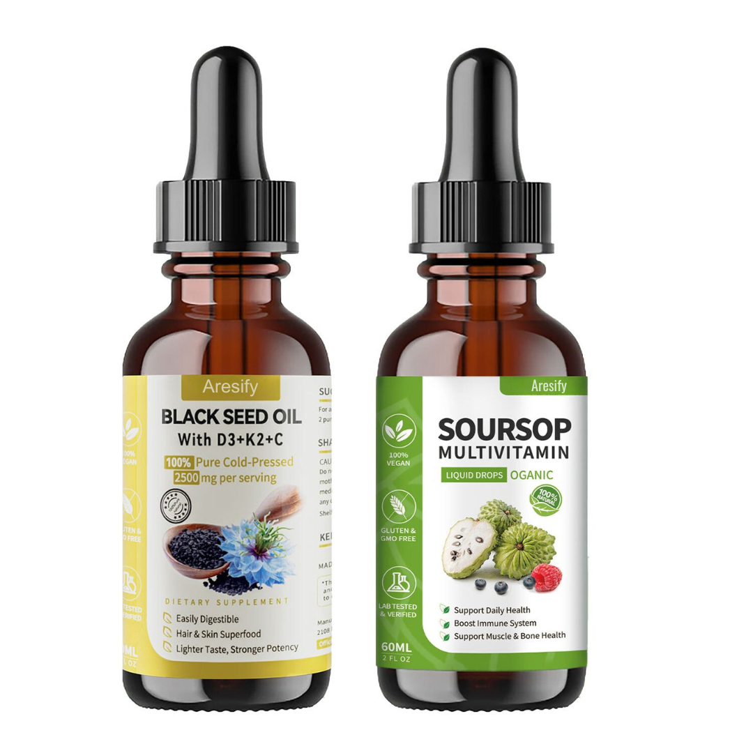 Soursop Graviola Drops - Immune Boost, Liver Support & Relaxation, 2 Fl Oz, Sugar/Gluten Free