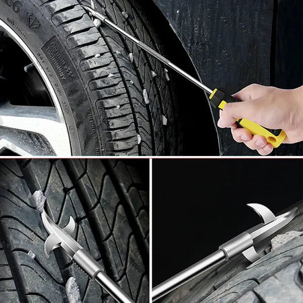 Universal Tire Cleaning Hook Screwdriver