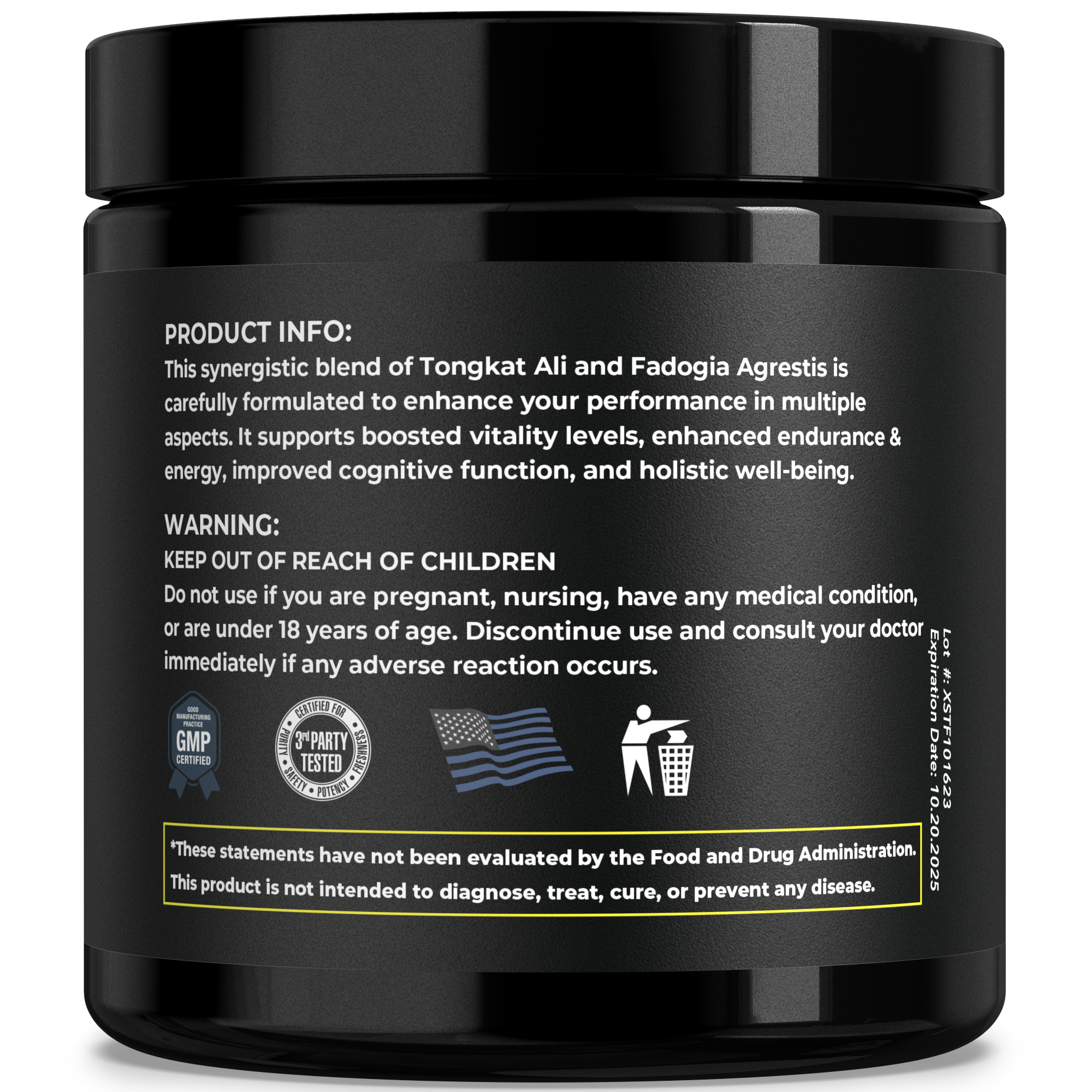 Tongkat Ali and Fadogia Agrestis - 1200 mg (120 Capsules)