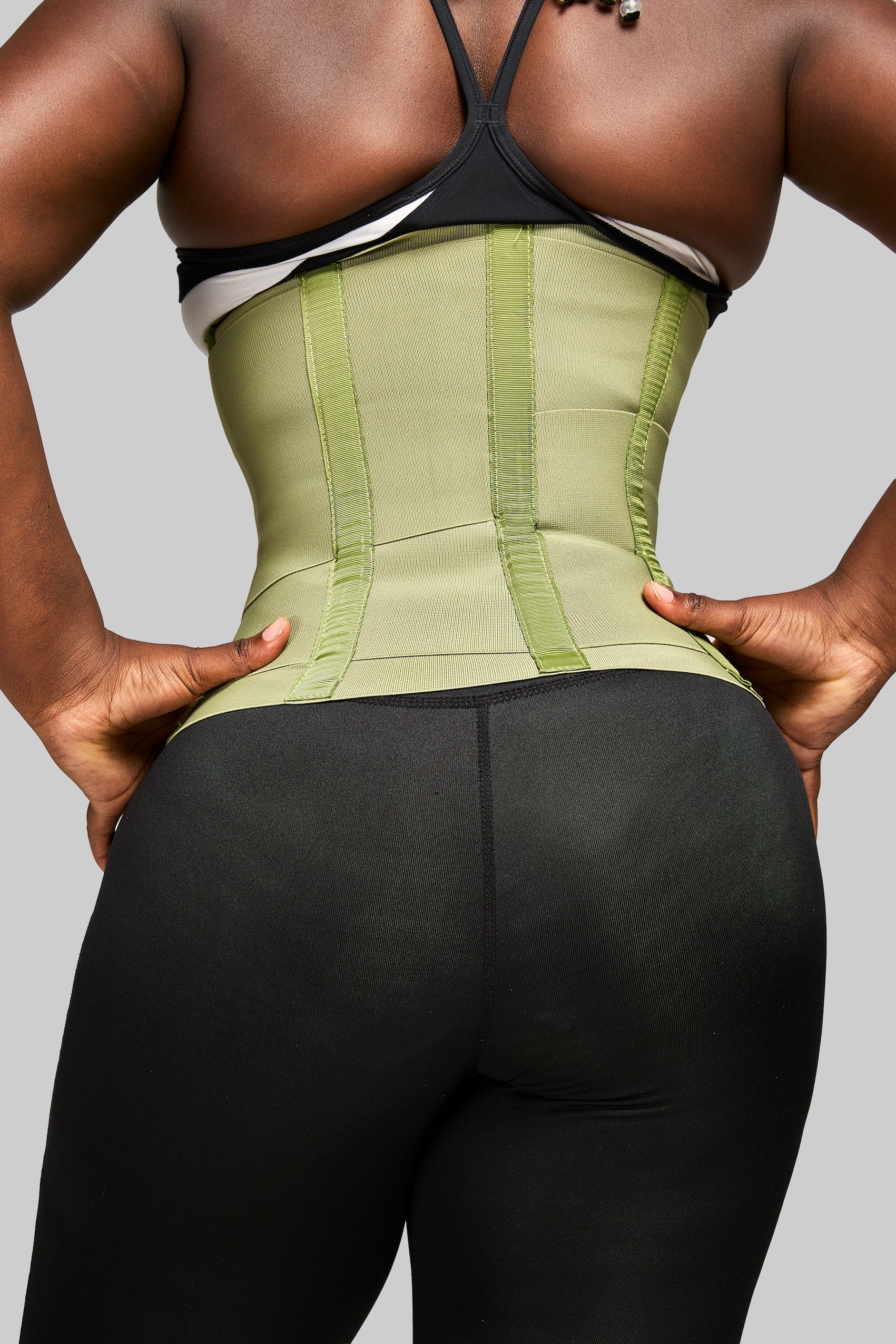 Hourglass Girdle-Olive Green