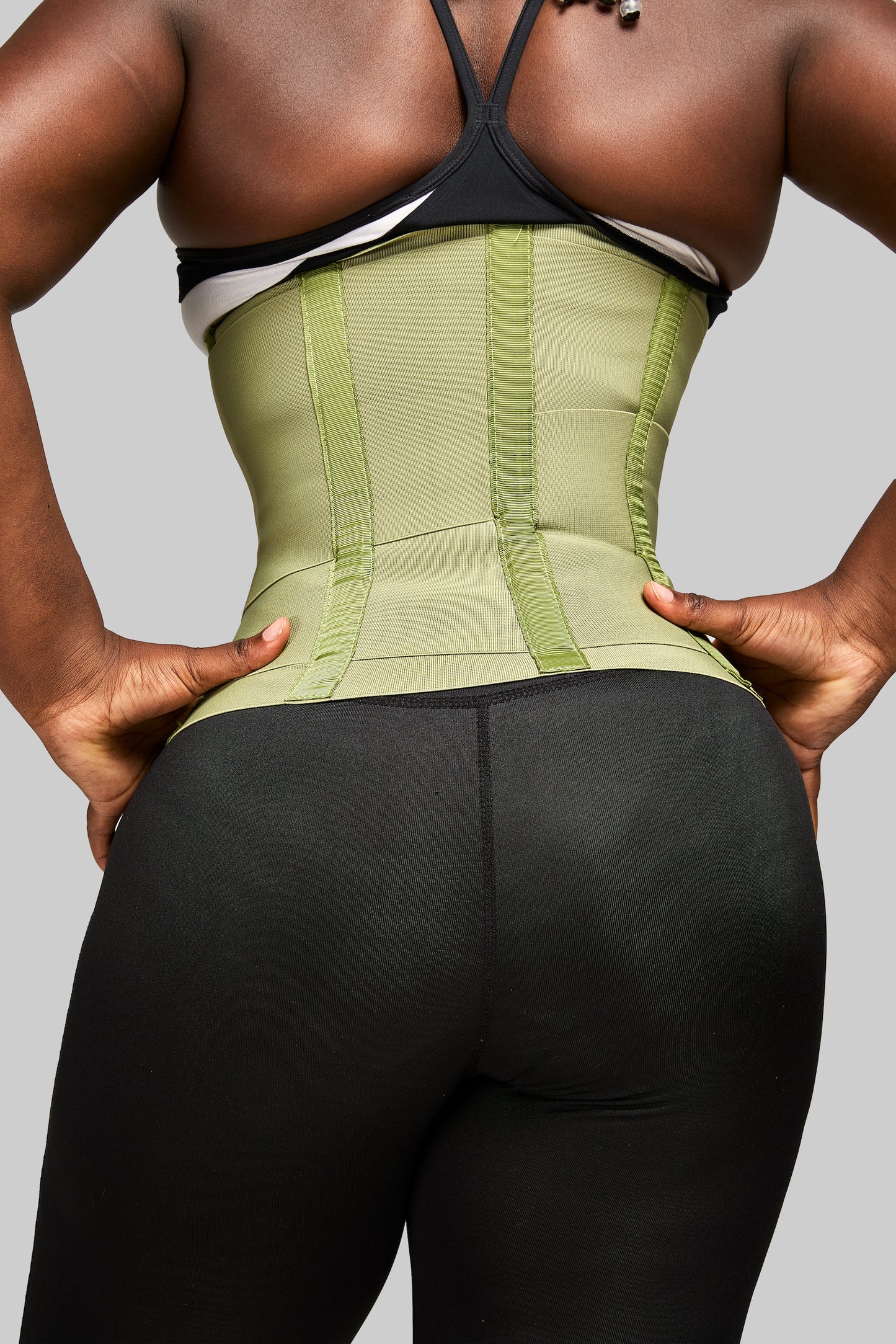 Hourglass Girdle-Olive Green