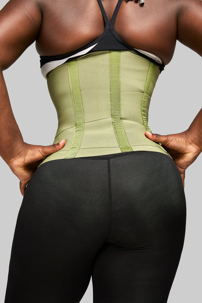Hourglass Girdle-Olive Green