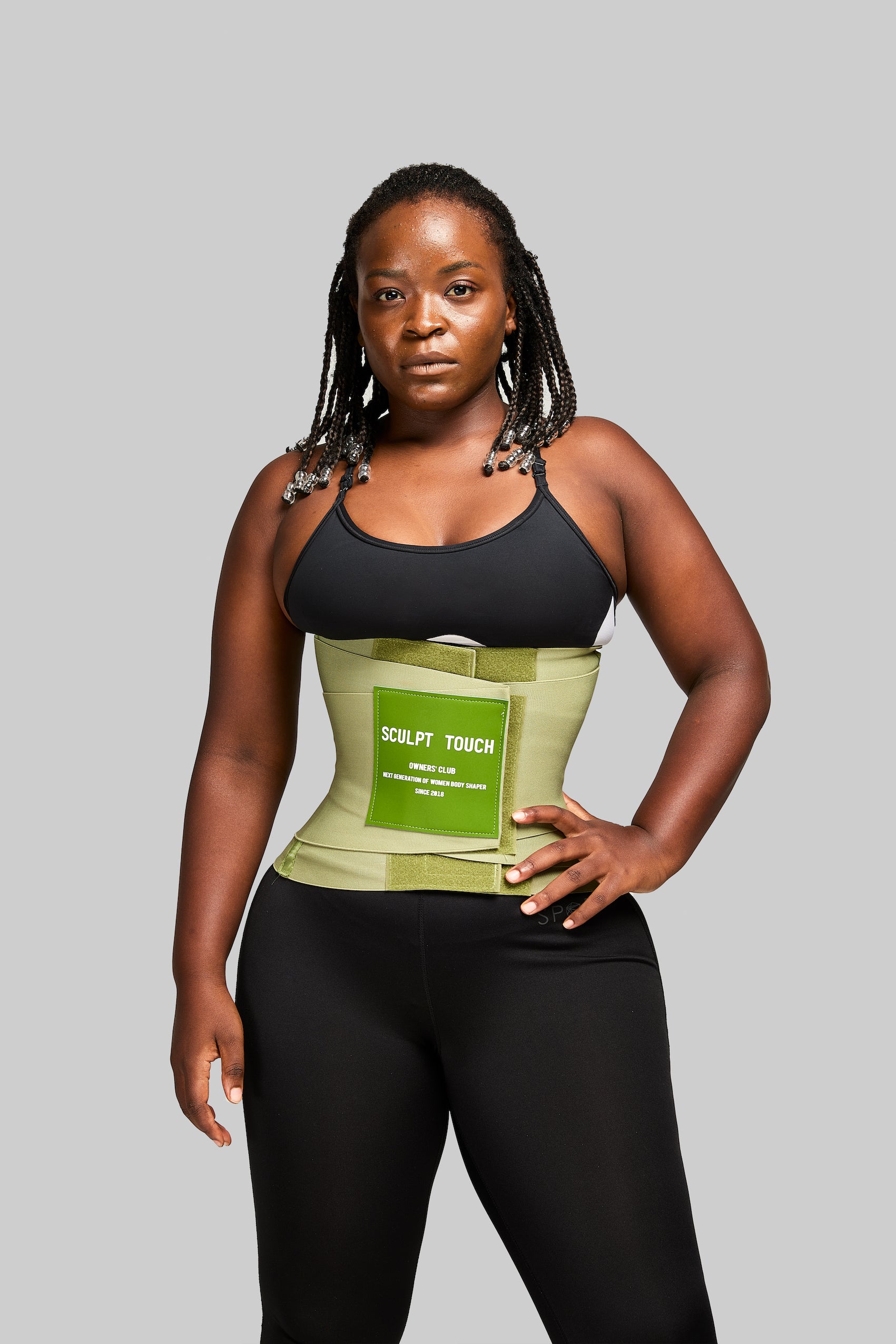 Hourglass Girdle-Olive Green